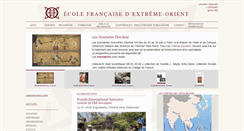 Desktop Screenshot of efeo.fr